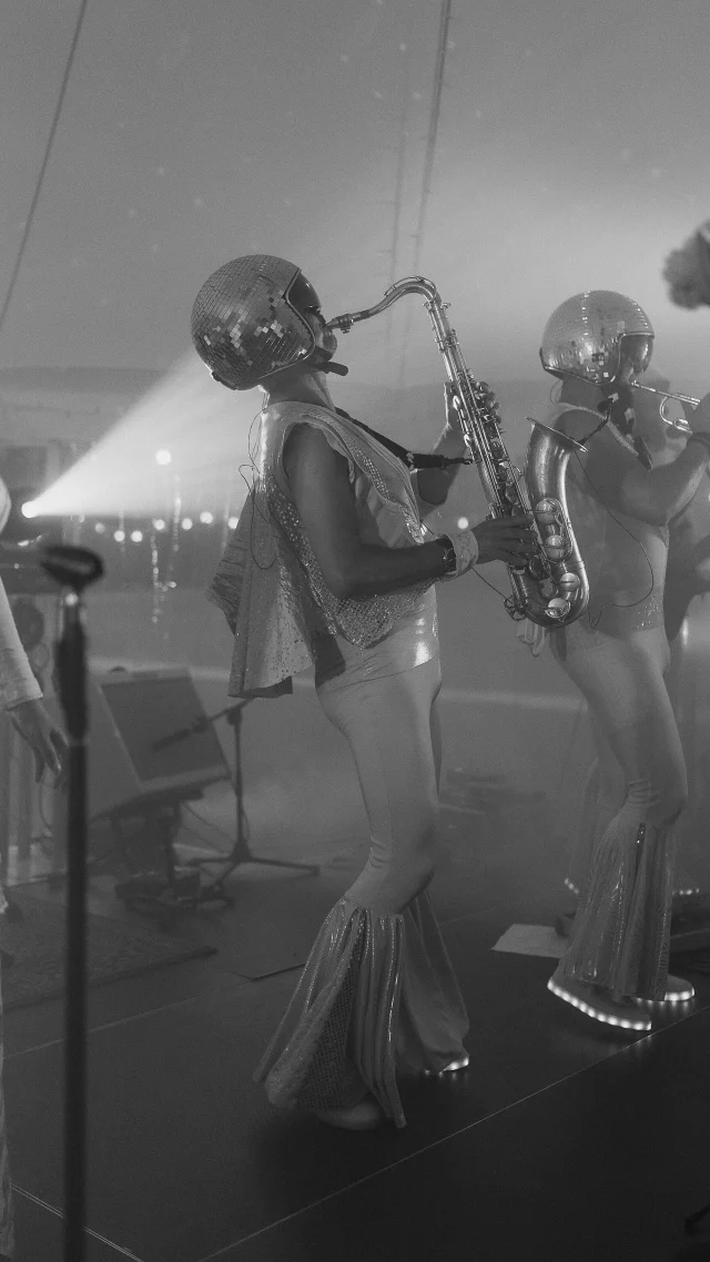 @missdiscouk brought it for C&C! I’ve never seen so many jaws drop to the floor as I did when they arrived on stage. It was one hell of a party and one of my all time favourite wedding moments 😍🪩

Band: @missdiscouk 
Photographer: @lpeacock_photography 
Videographer: @dandolanfilms
Venue: @newburghpriory
Marquee: @willsmarquees
On The Day Coordination: @hannahrachaelweddings
Bar: @vintageeventbars
Caterers: @embersyork
Florist: @annie.jowett
Makeup Artist: @cj_makeupartist_bridal
Hair Stylist: @luanhairstylistbridal
Dress: @jesuspeiroofficial
@caithepworth